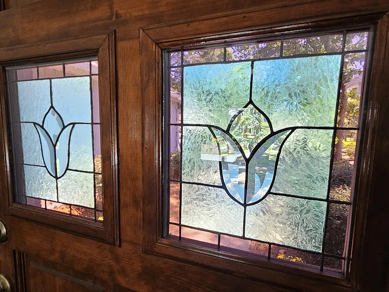 Original stained glass windows