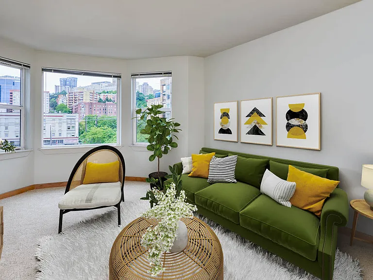 Carpeted Living Room