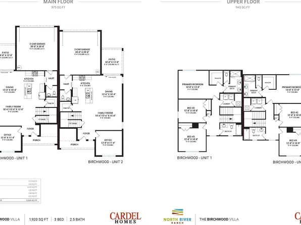 Birchwood Plan, North River Ranch - Crescent Creek Villas