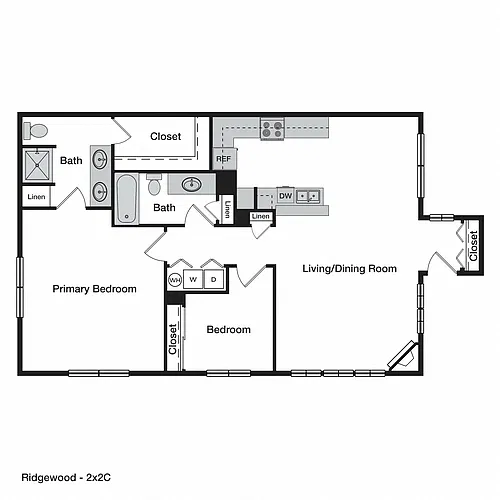 Floor plan 2X2C