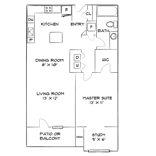 Floor plan Design 1C