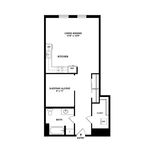 Floor plan Studio