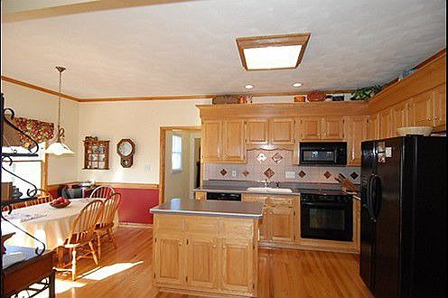 View of Kitchen with Hardwood Floors