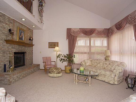 Open living room with a wonderful fireplace