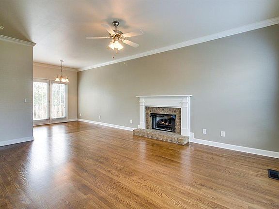 Living, Dining area with gas fireplace