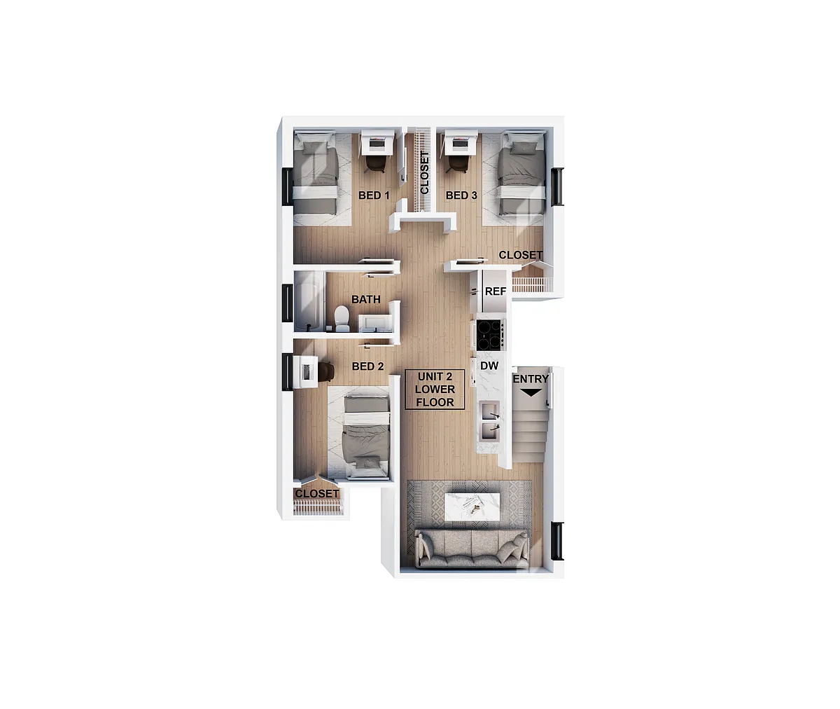 Floor plan 3 Bedroom