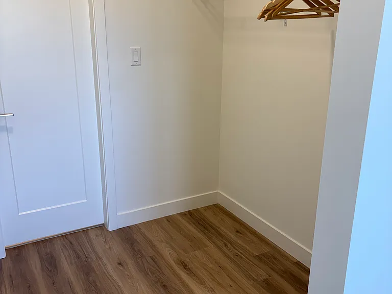 Spacious walk-in closet