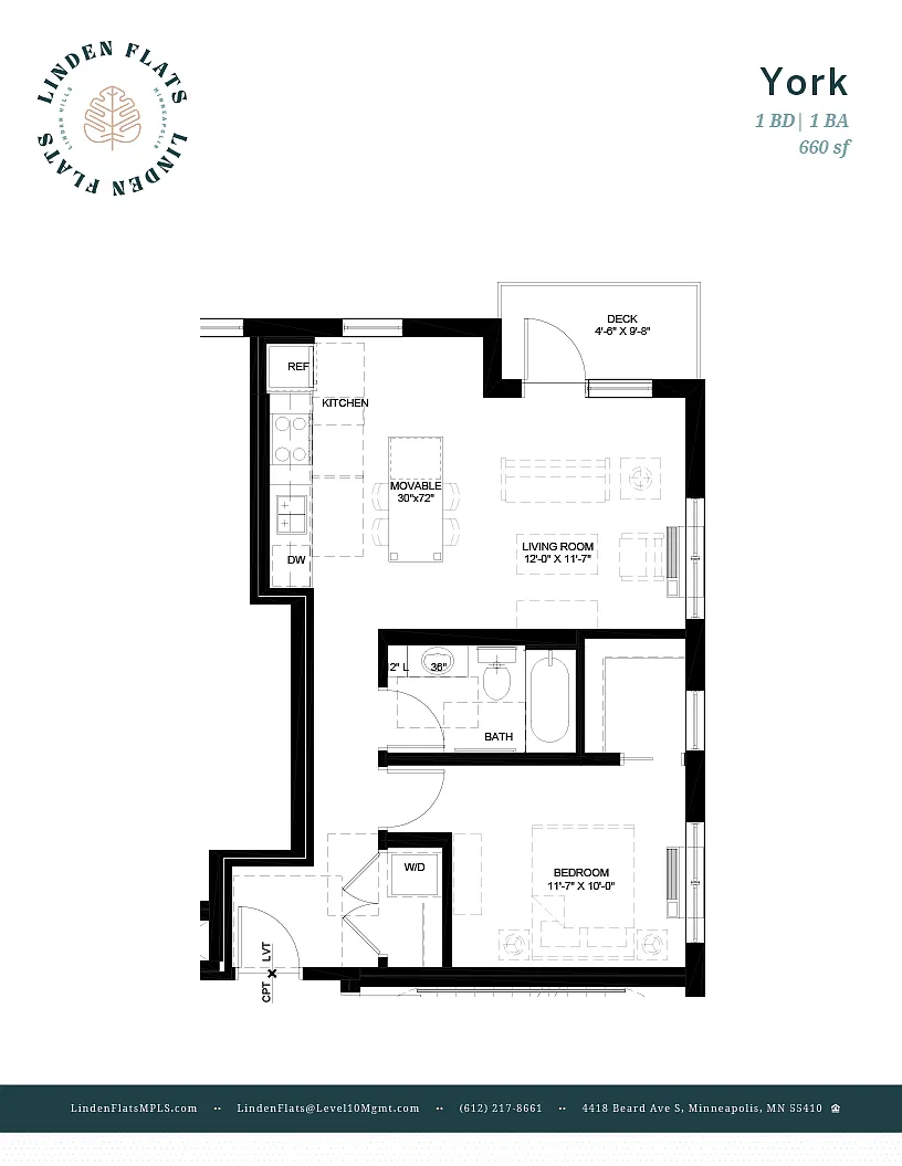 Floor plan The York