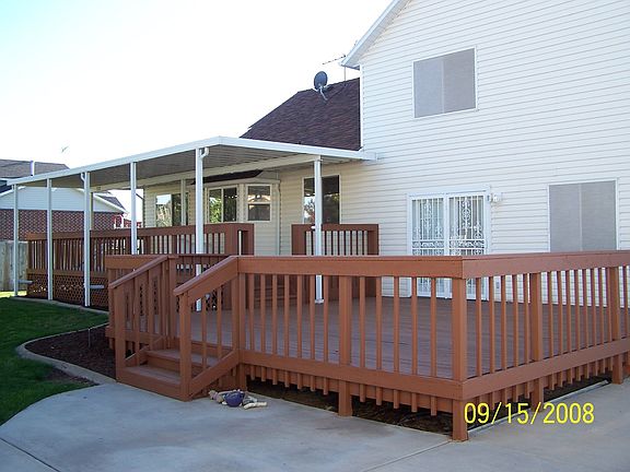 Oversized deck with overhang