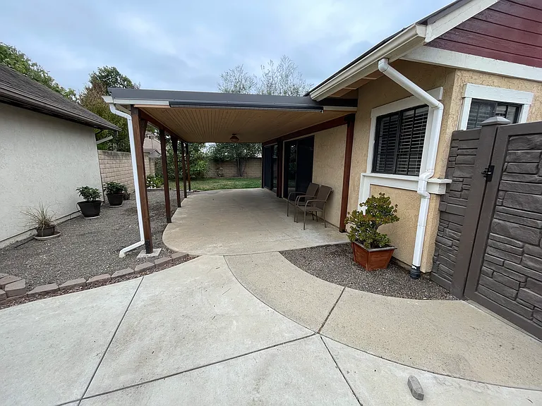 Covered Patio off of Living Room