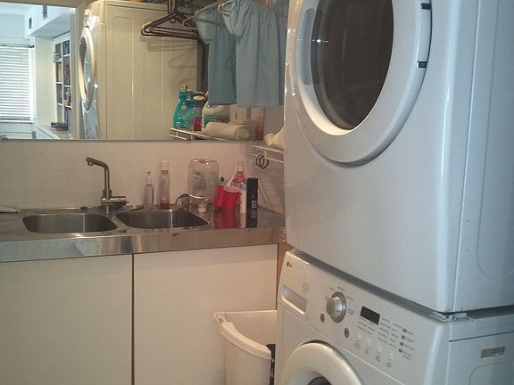 MORE PIX SOON: Mother in Law laundry room with adjacent shower and toilet.