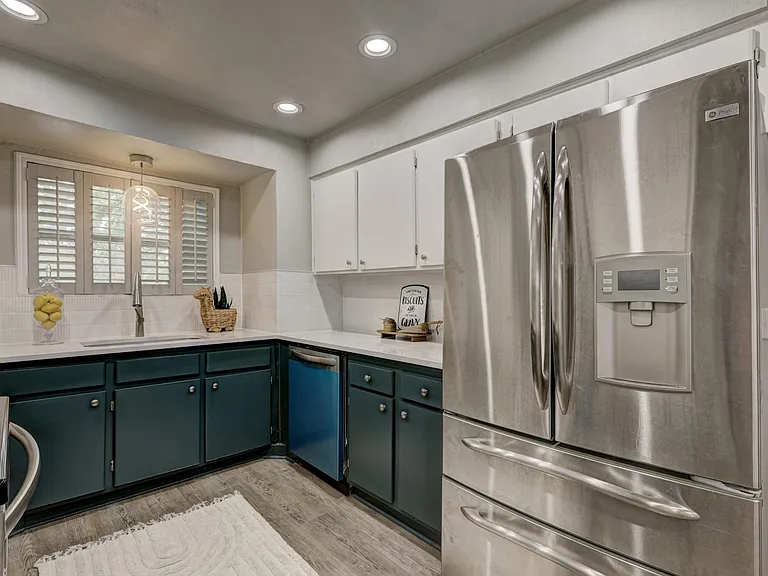 Large galley-style kitchen.