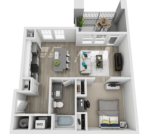 Floor plan The Aveca Studio
