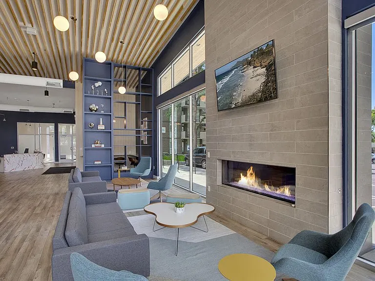 Newly renovated clubhouse sitting area
