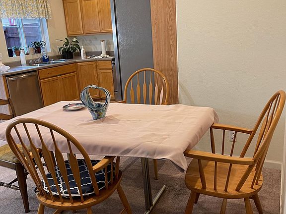 Dining area and kitchen