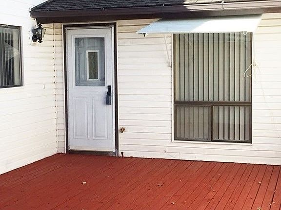 front entrance/private deck