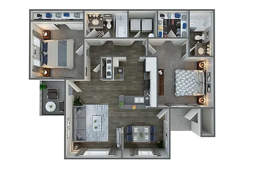 Floor plan Pine Remodeled