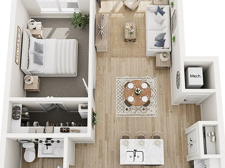 Floor Plan 1A | Seasons at Elgin | Apartments in Elgin, IL Floor Plan 1A | Seasons at Elgin | Apartments in Elgin, IL