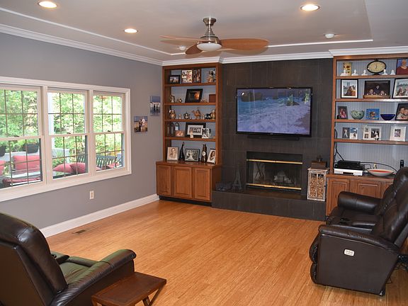 Family Room views the Woods