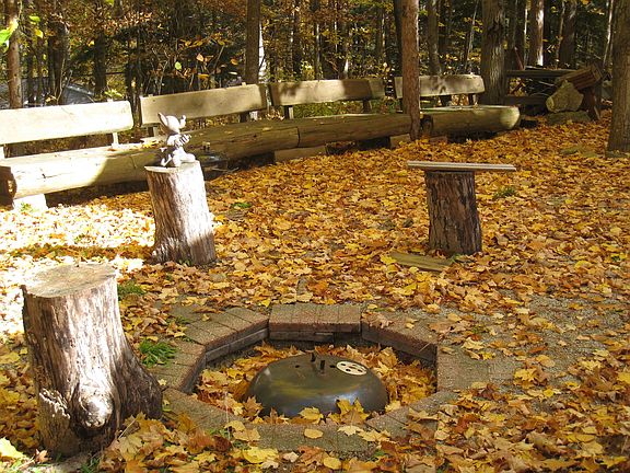 Fire pit area