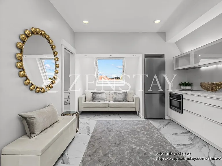 Top level suite with bathroom and small kitchen