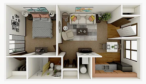 Floor plan Large 1B1B