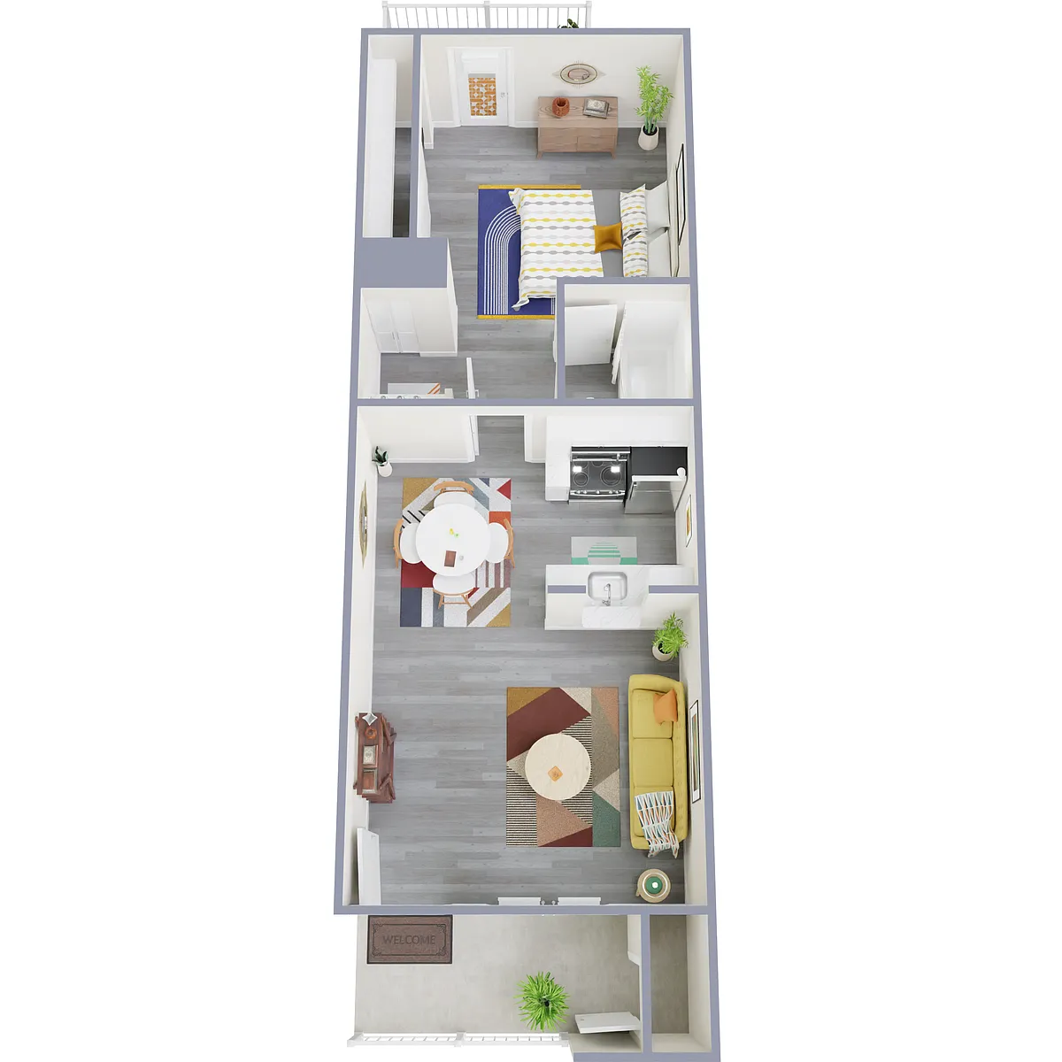 Floor plan 450 1 Bed 1 Bath - Renovation