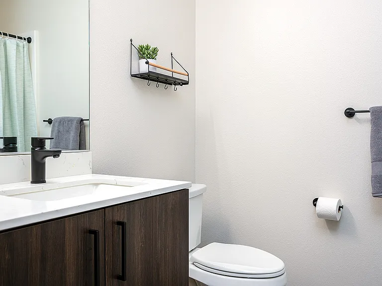 Fully Furnished One-Bedroom, One-Bathroom Floor Plan