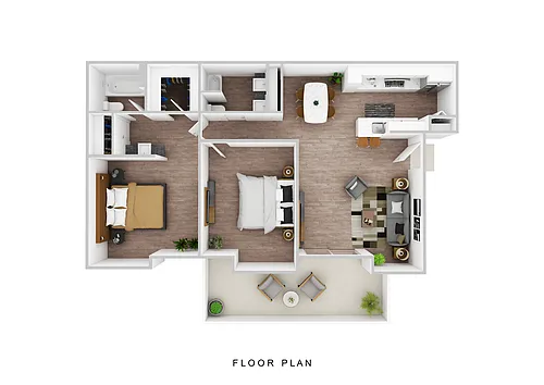 Floor plan 2x2 Platinum