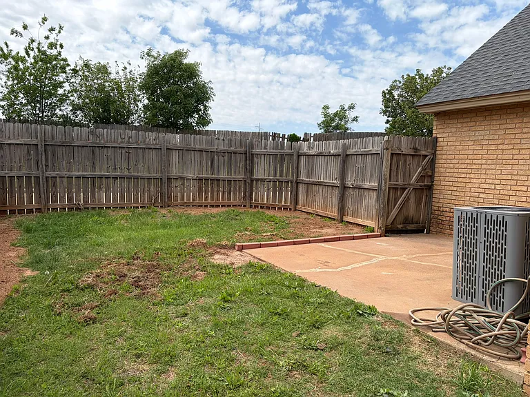 View of backyard.