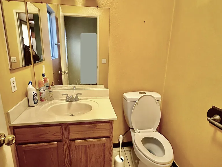 half bathroom downstairs