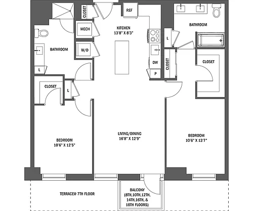 Floor plan The Quinn I - IV