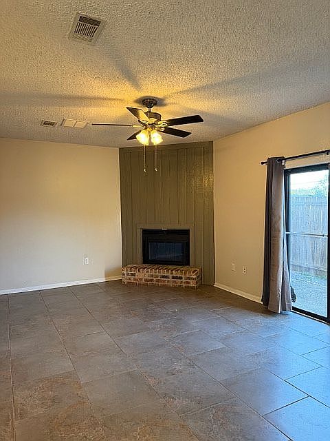 Living room with patio door