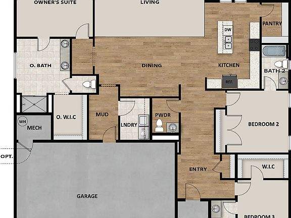 3 Car Garage Standard