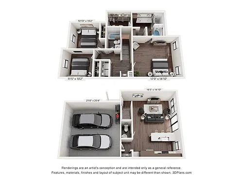 Floor plan C4 Townhome