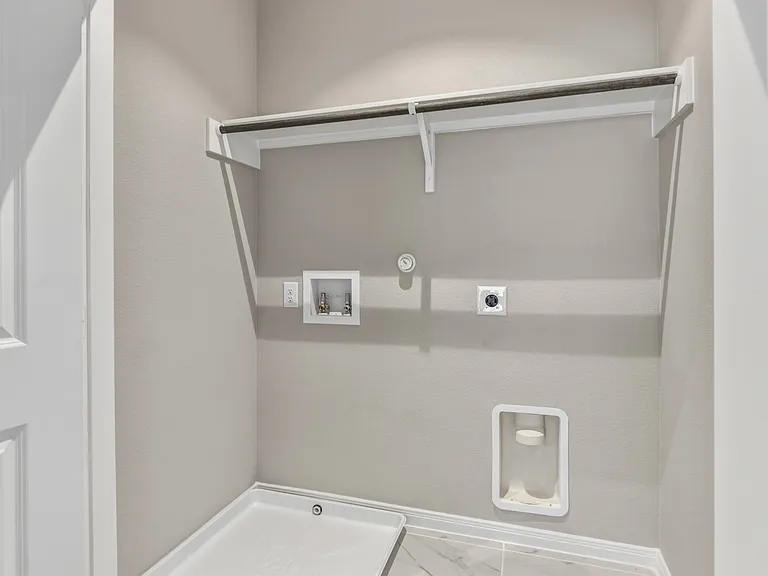 Second Floor Laundry Closet with Washer_Dryer Connections (Plan 4201)