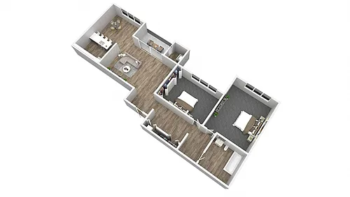 Floor plan 2B Elderberry