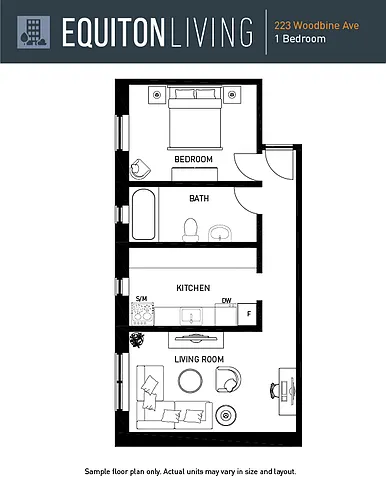 Floor plan 1 Bedroom
