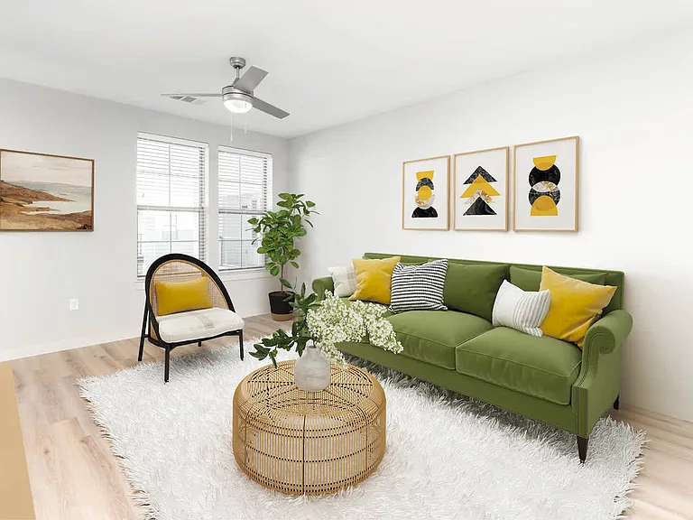 Living Room with Hard Surface Flooring