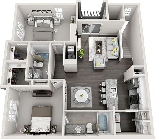 Floor plan Fort William- Upper