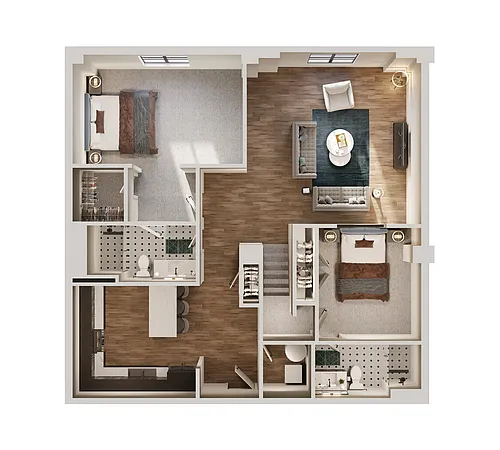 Floor plan B3b