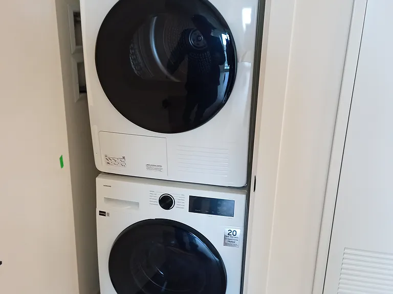 In suite Premium Appliance, Washer and Dryer = No line ups at the coin laundry or in a shared laundry area !