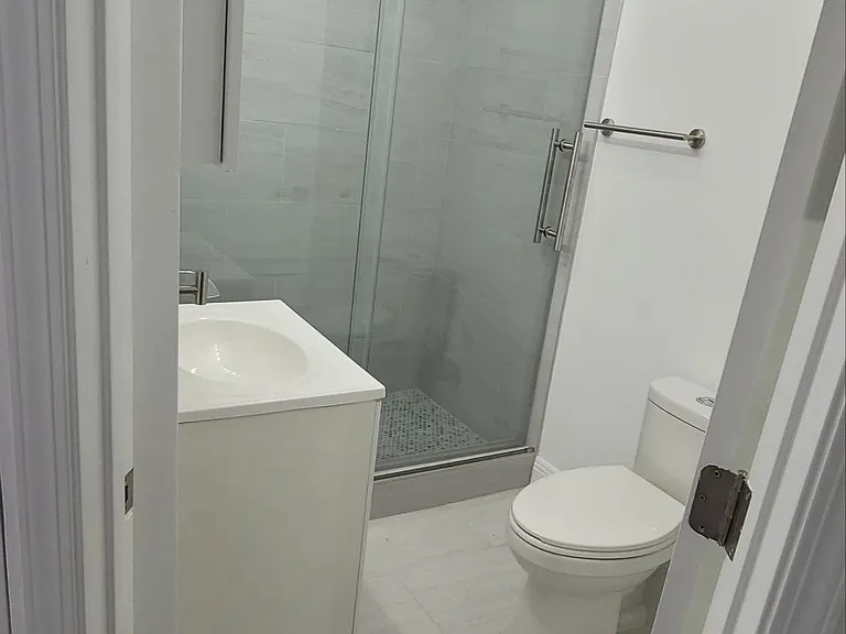 All new full bath with stand-up shower.