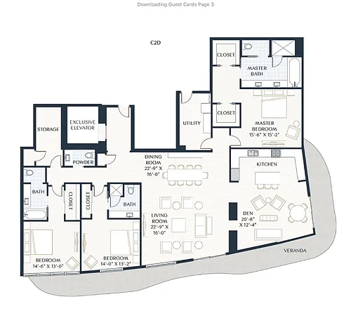 Floor plan C2d