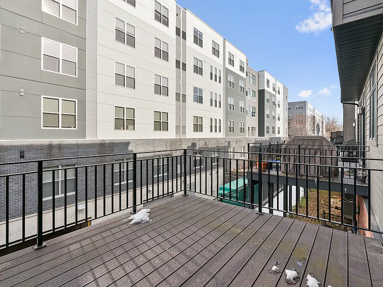 deck off of main floor kitchen/dining space