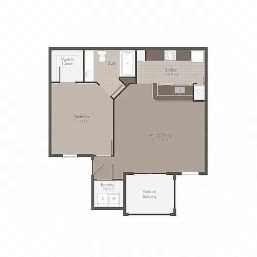 Floor plan One Bedroom