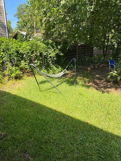 Large fenced in back yard