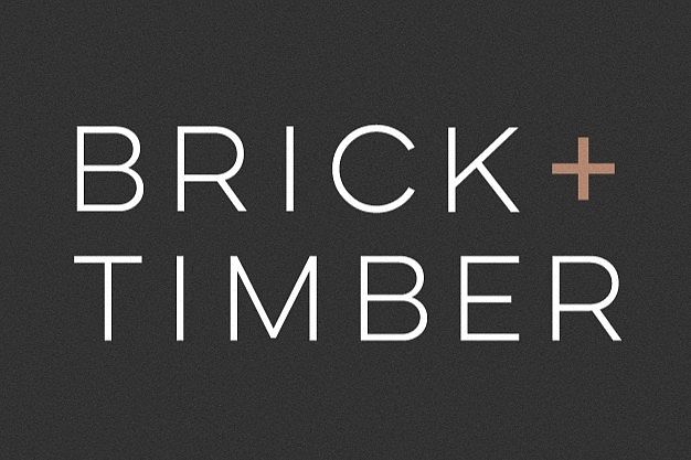 Logo of Brick + Timber, an apartment rental agency in San Francisco, California