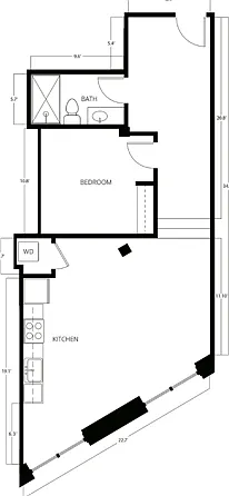 1 Bed | 1 Bath | 622-640 SQ FT 1 Bed | 1 Bath | 622-640 SQ FT