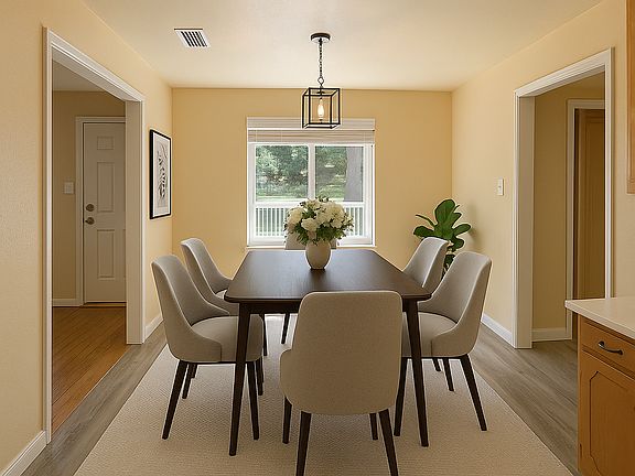 Virtually Staged Dining Room
